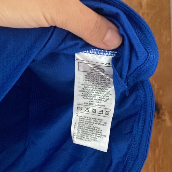 Adidas Short Sleeve Mesh Top Tee Bundle size Small in Blue - Picture 6 of 6